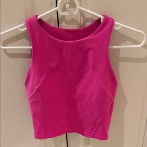Lululemon Invigorate Sleeveless Pink Crop Tank Top - Women's